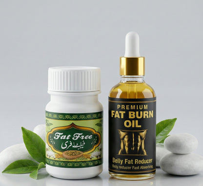 Fat burn oil and Green tea